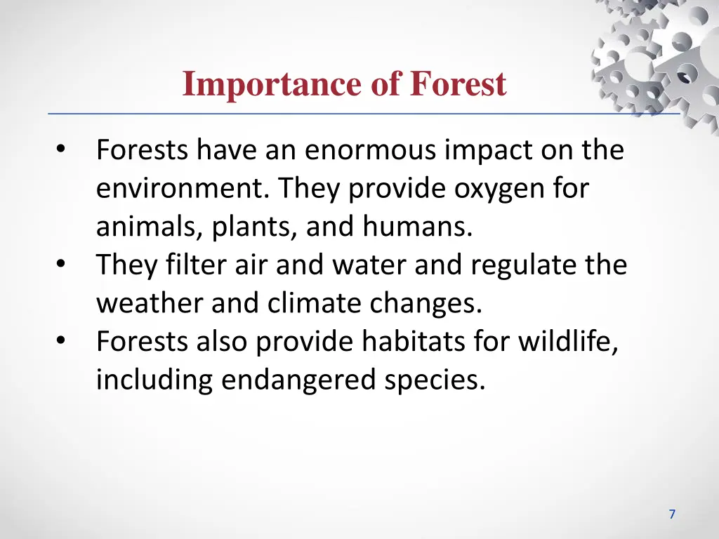 importance of forest 1