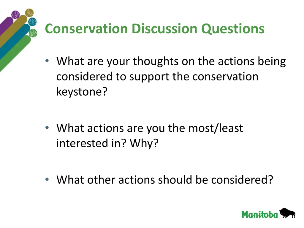 conservation discussion questions