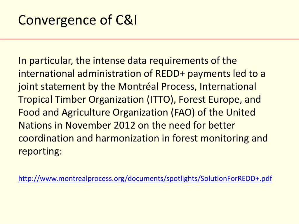 convergence of c i 1
