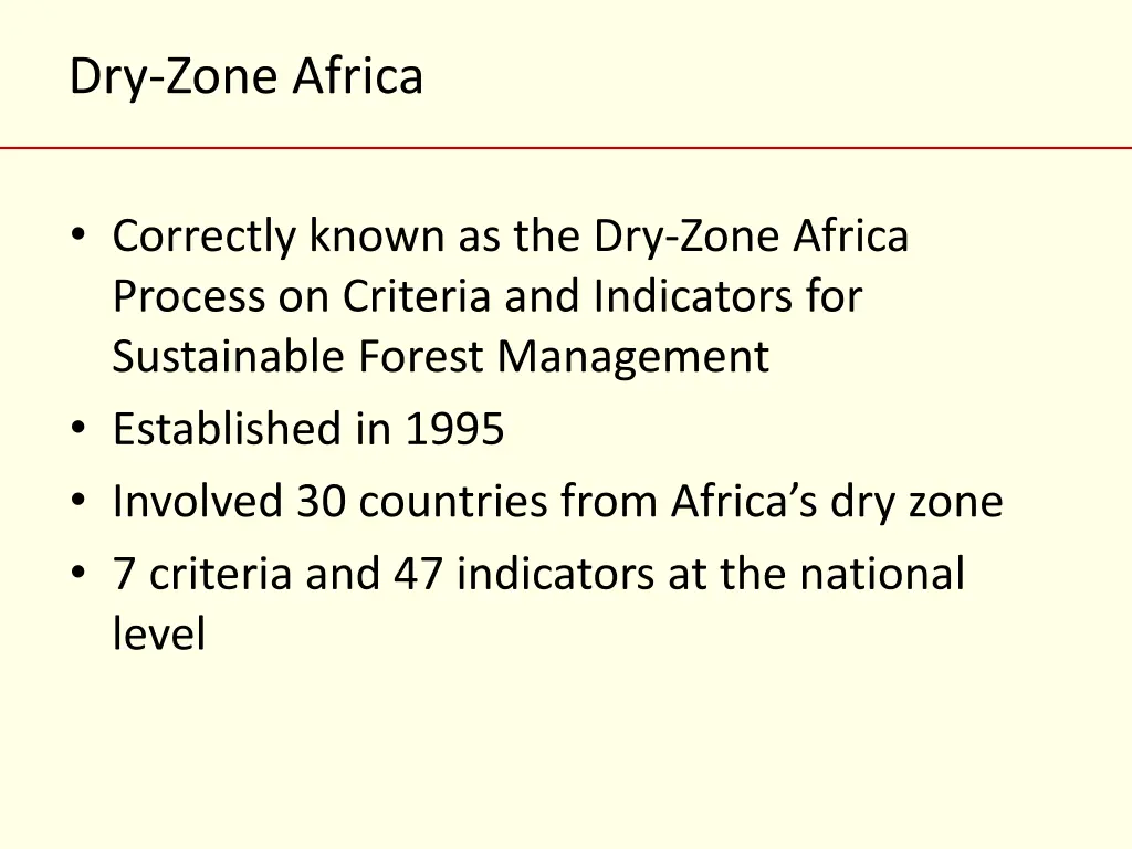 dry zone africa
