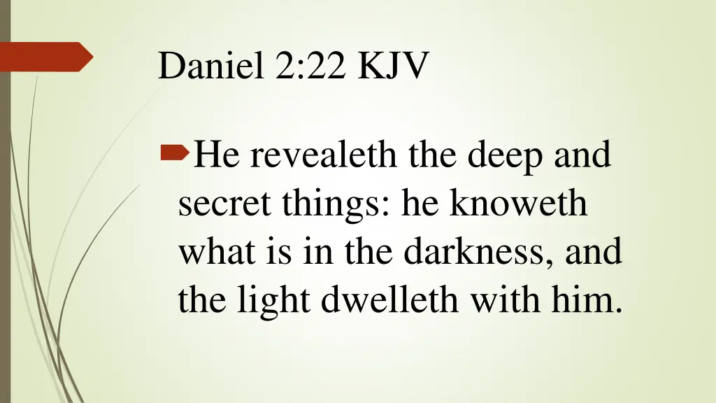 daniel 2 22 kjv