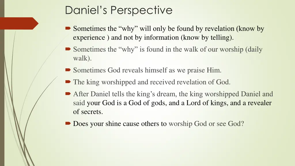 daniel s perspective