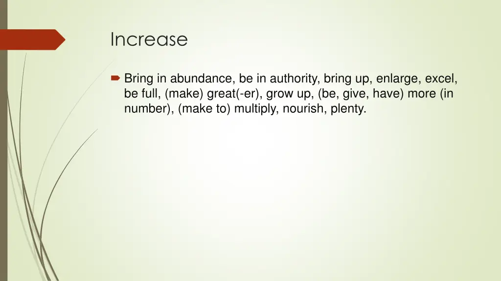 increase