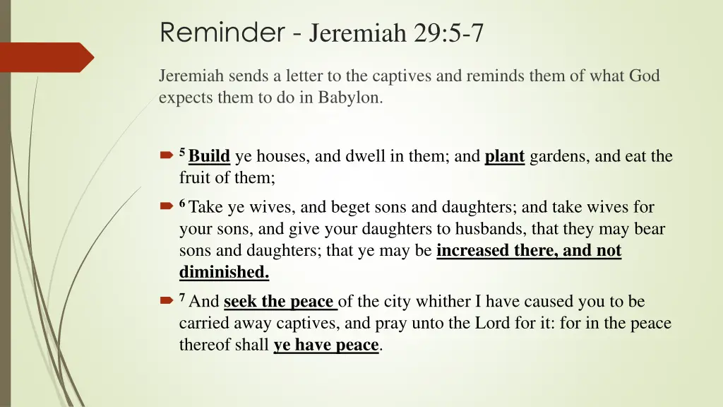 reminder jeremiah 29 5 7