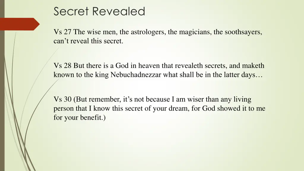 secret revealed 1