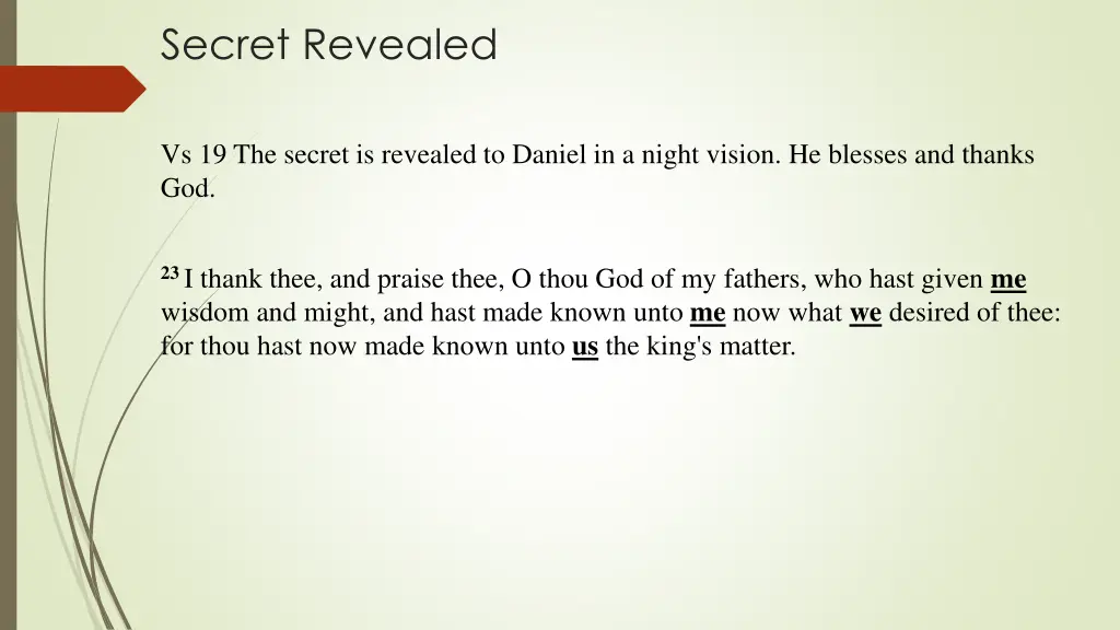 secret revealed