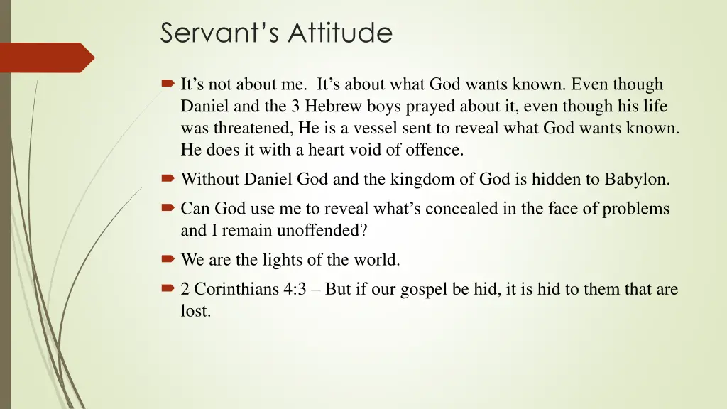servant s attitude