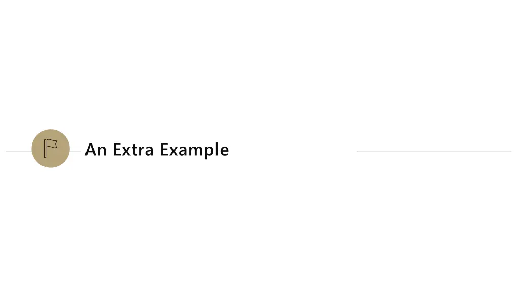 an extra example