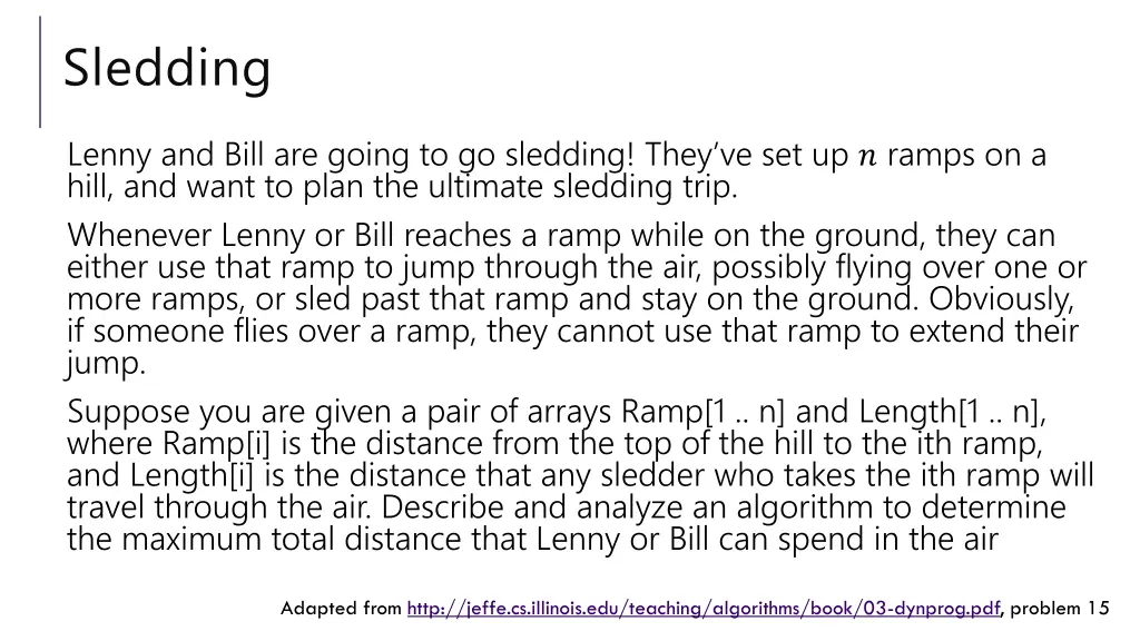 sledding