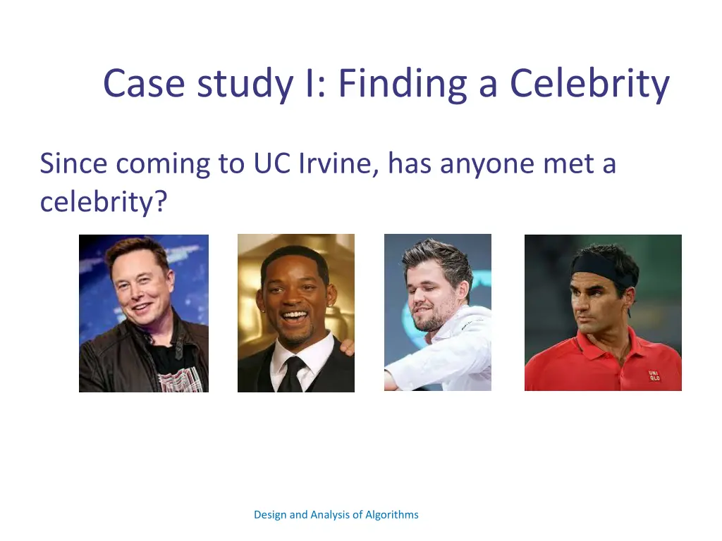 case study i finding a celebrity
