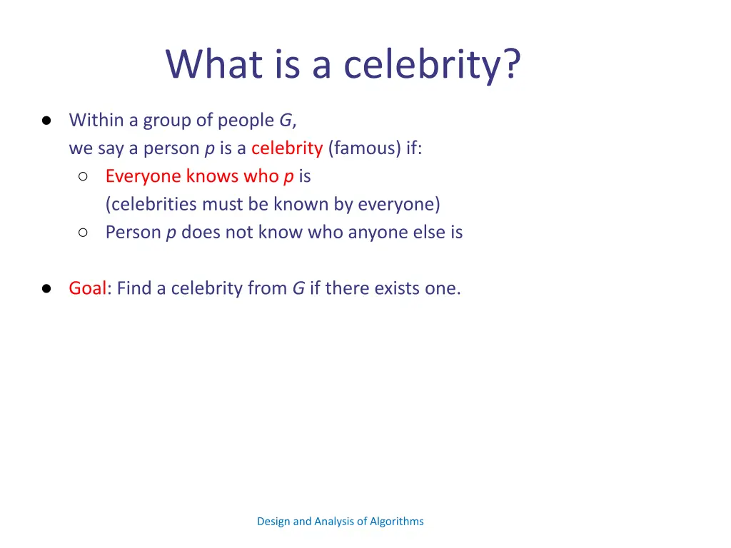 what is a celebrity