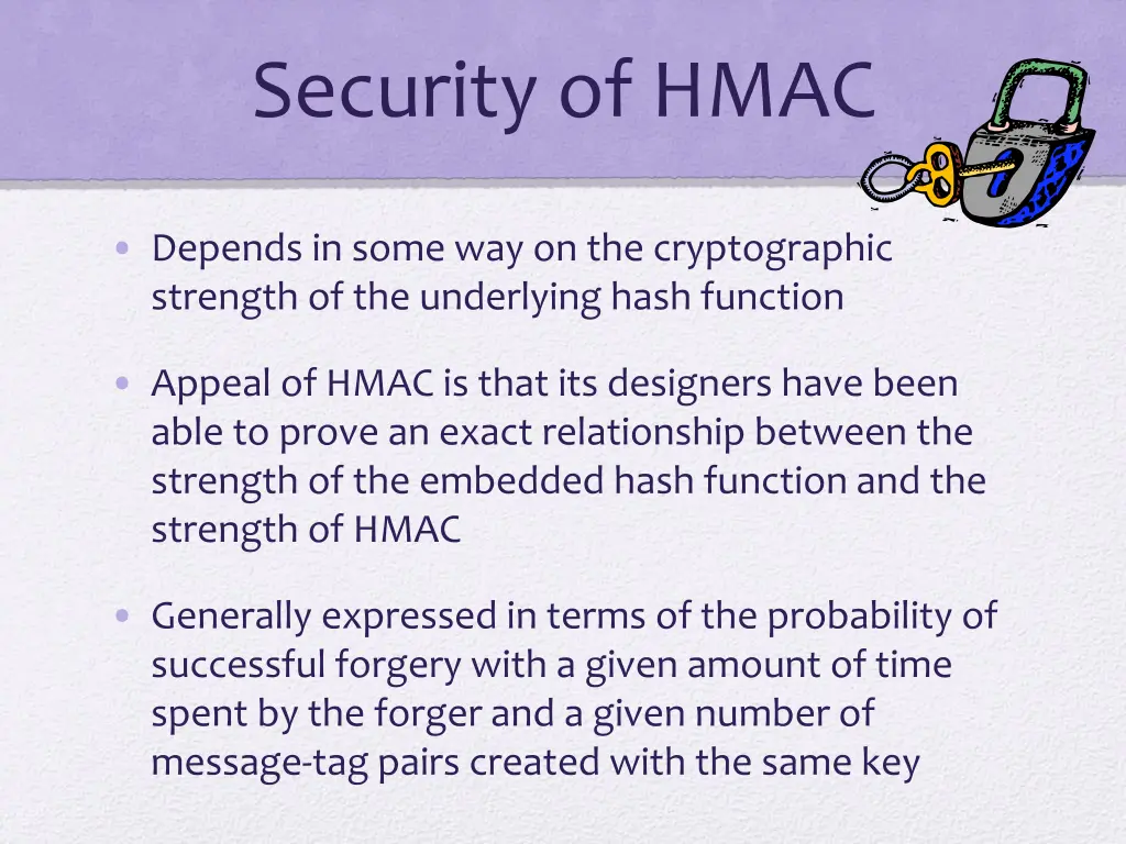 security of hmac
