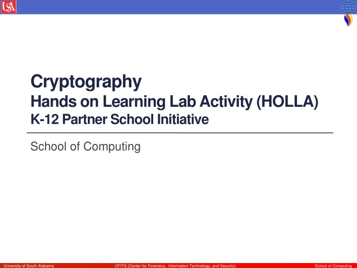 cryptography hands on learning lab activity holla