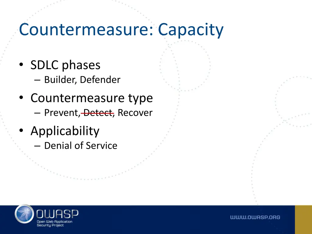 countermeasure capacity 1
