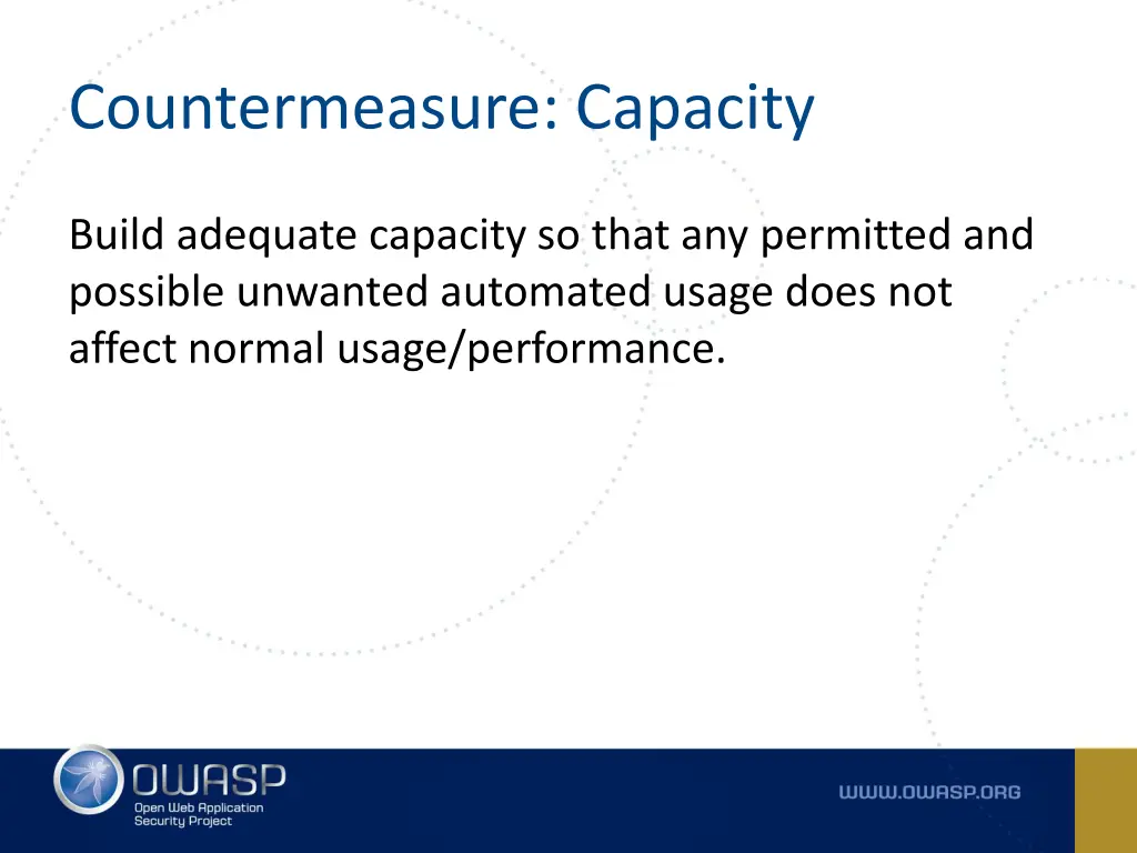 countermeasure capacity