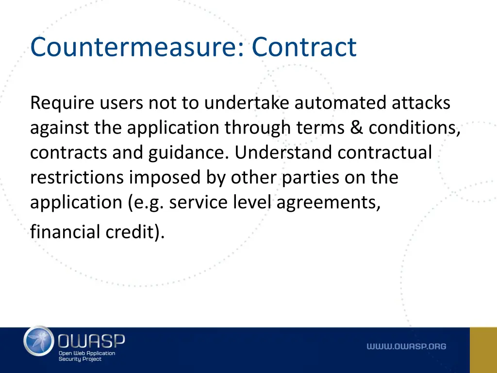 countermeasure contract