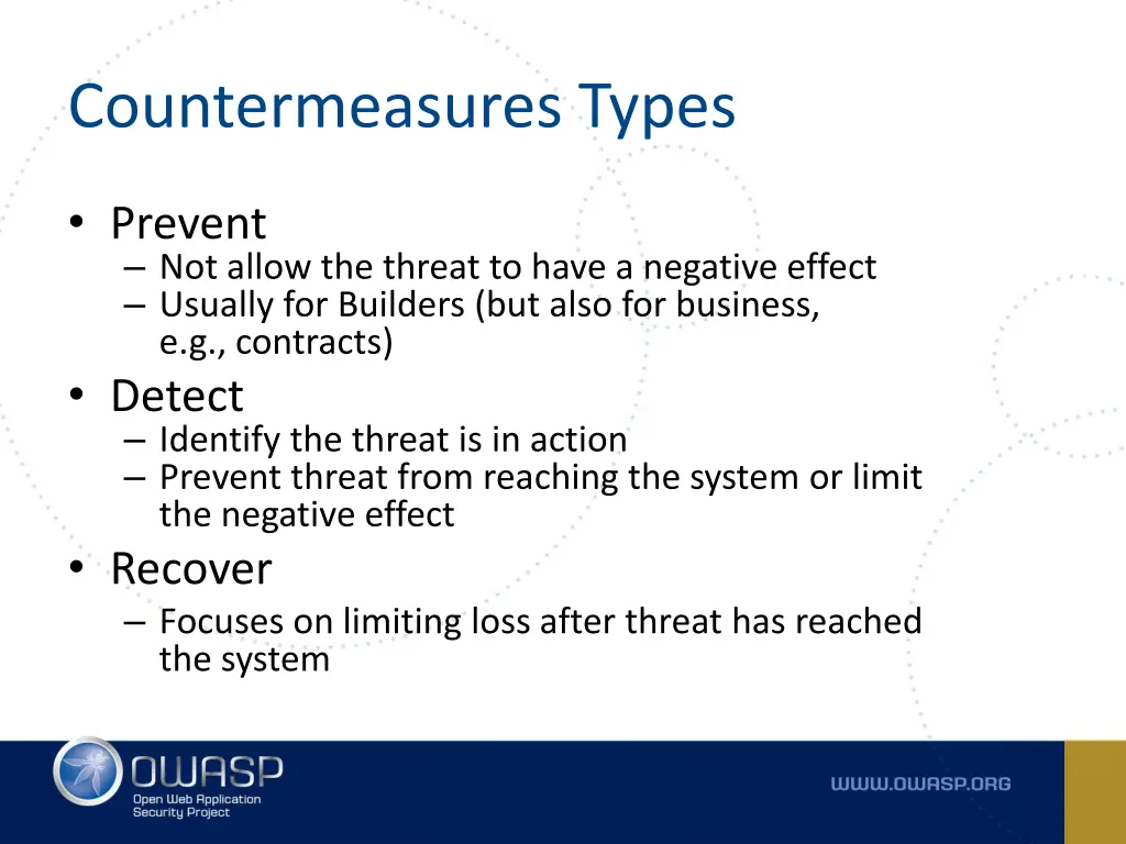 countermeasures types