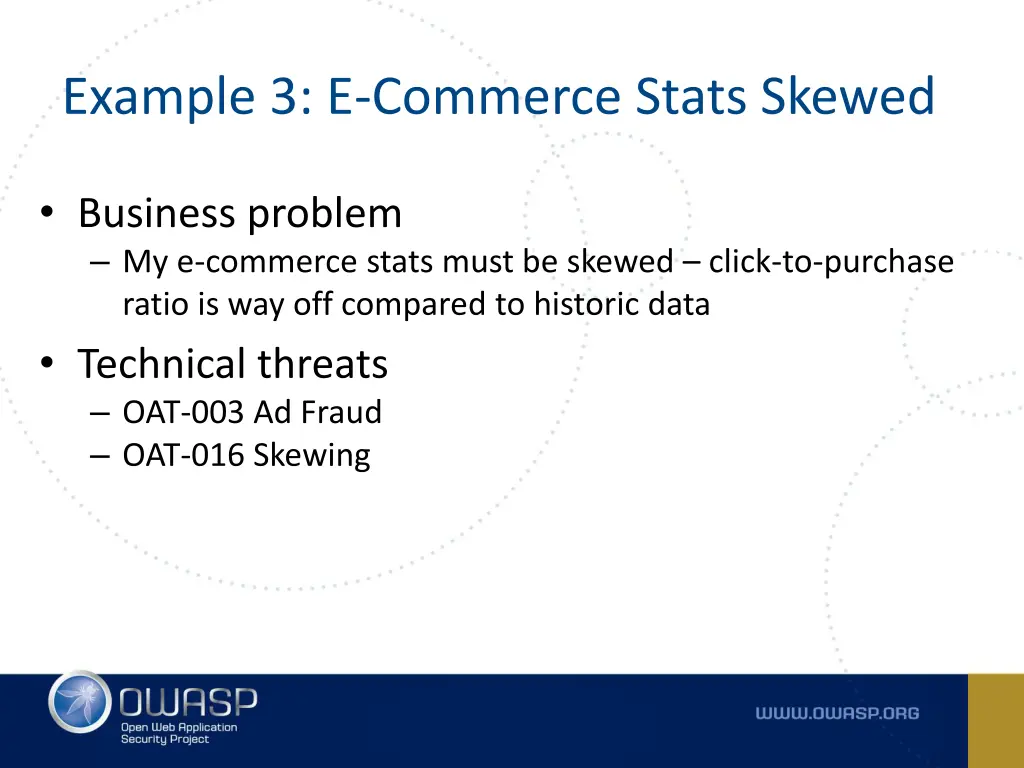 example 3 e commerce stats skewed