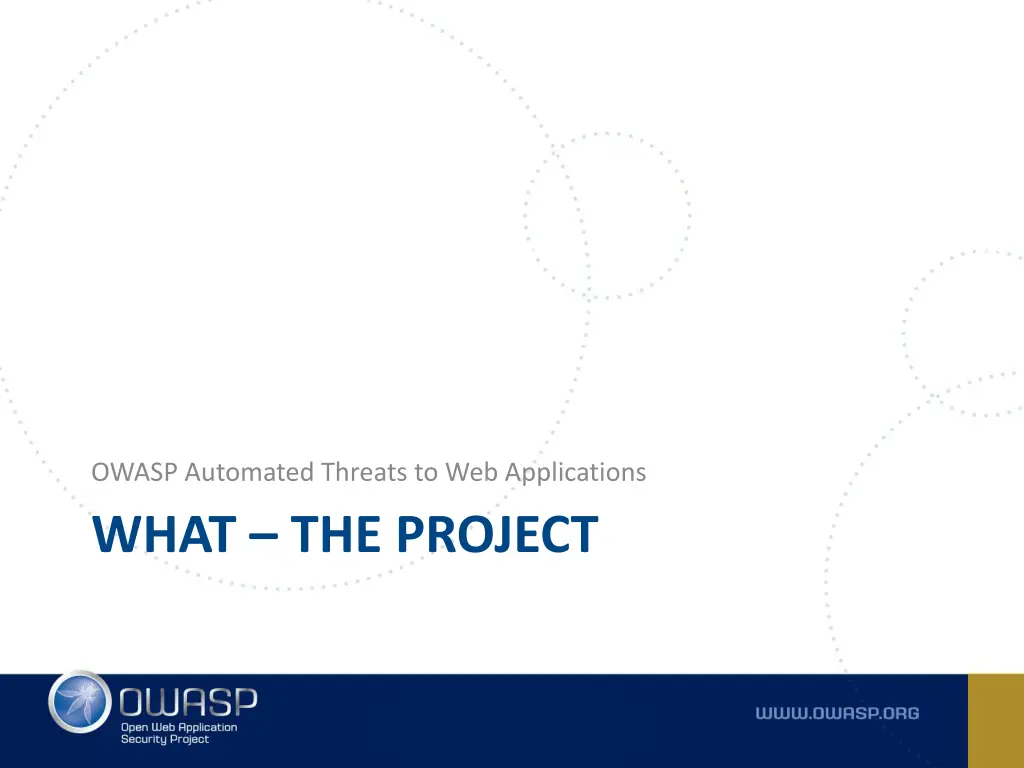 owasp automated threats to web applications