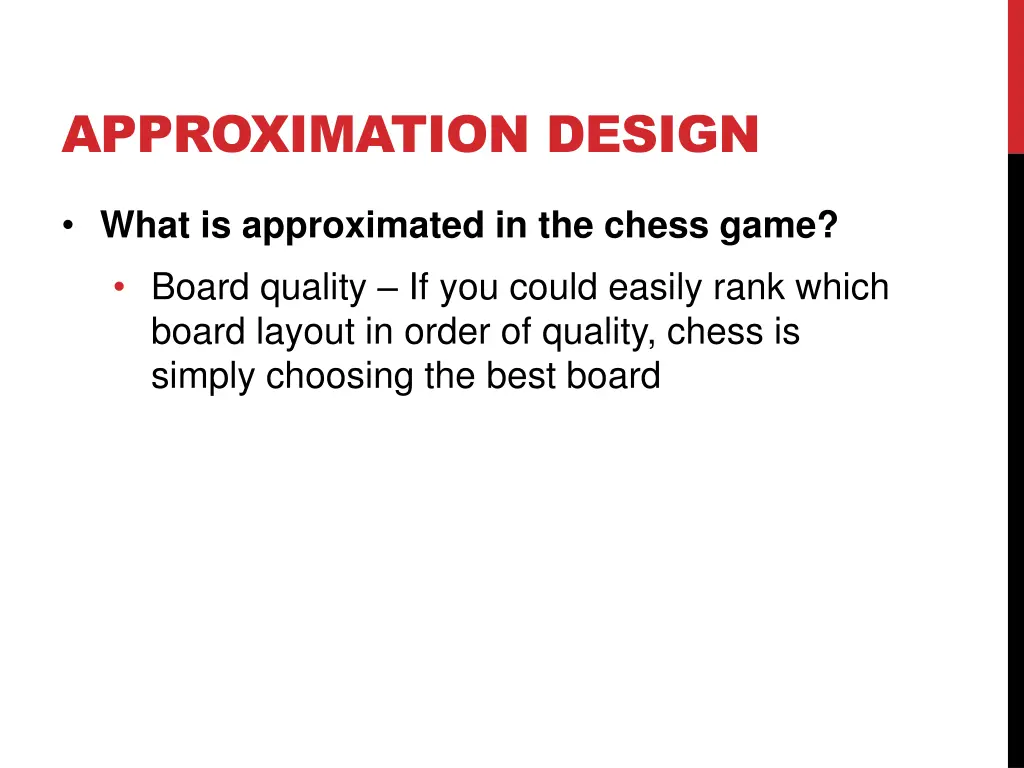 approximation design 1