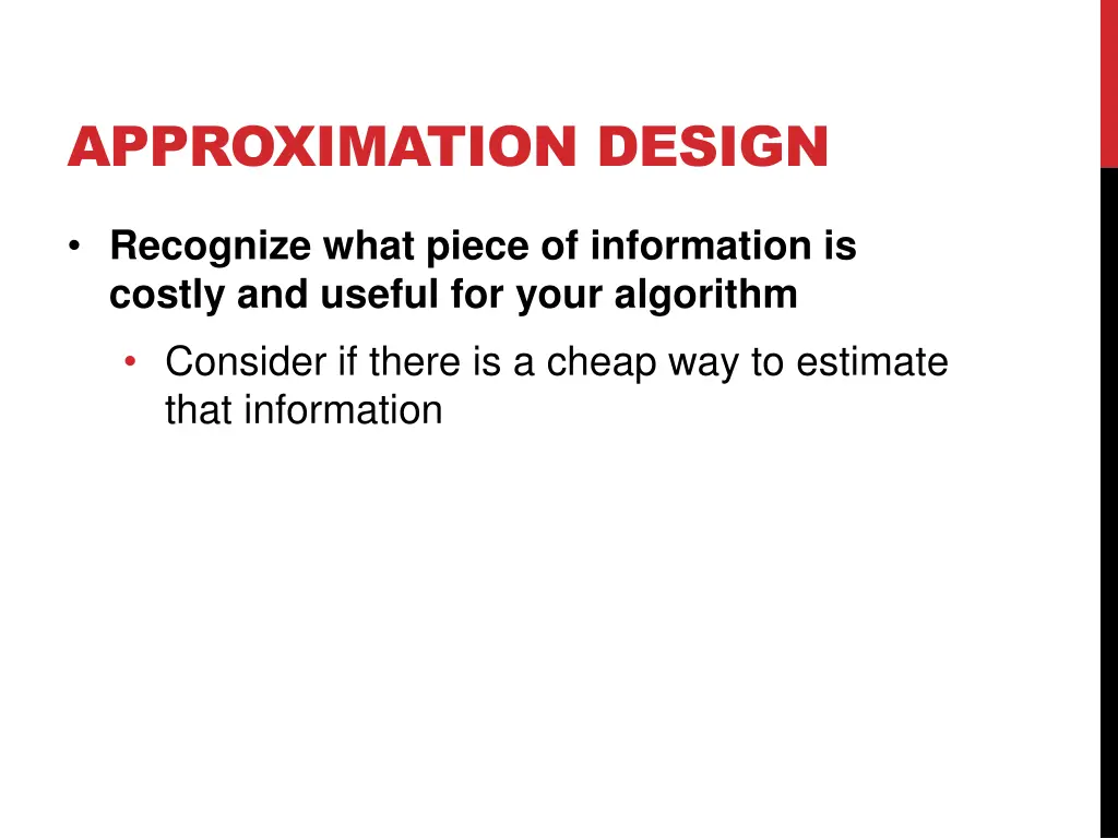 approximation design 5