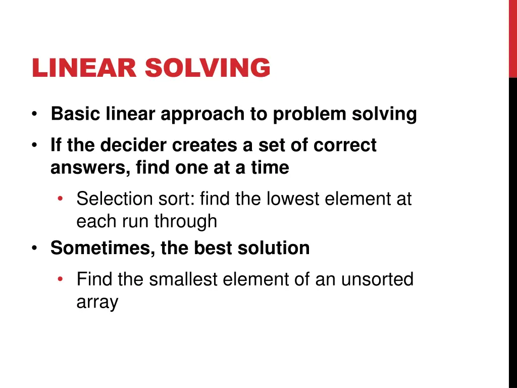 linear solving 2