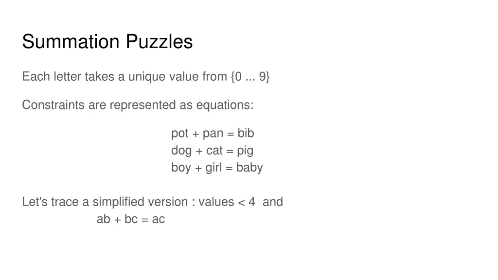 summation puzzles