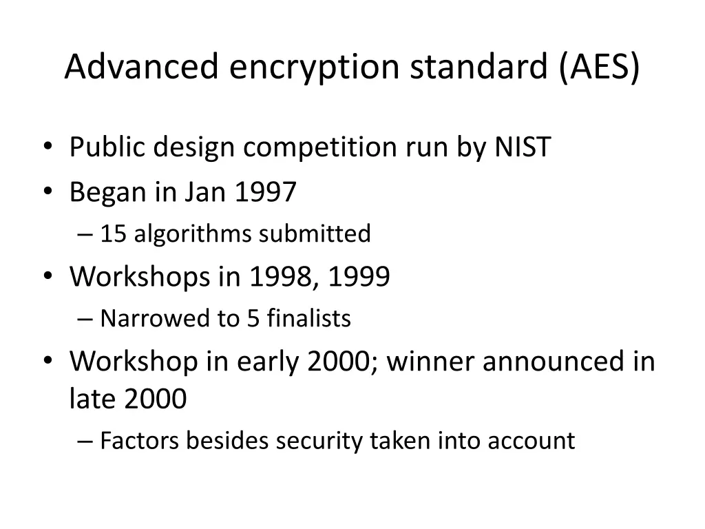 advanced encryption standard aes