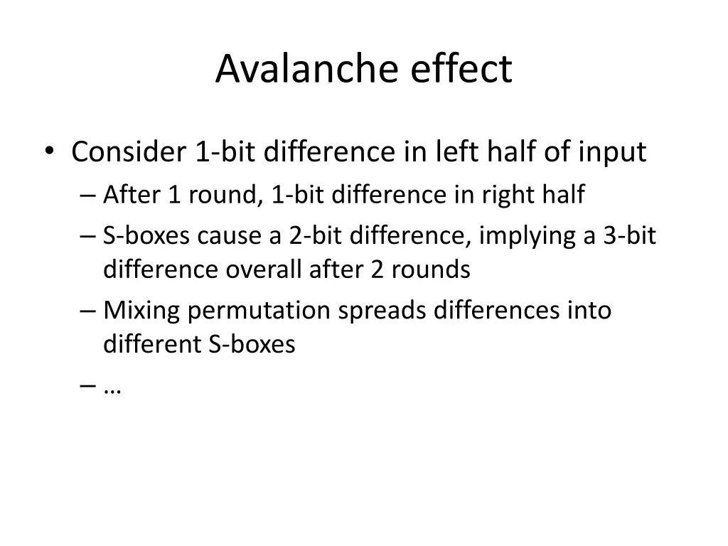 avalanche effect