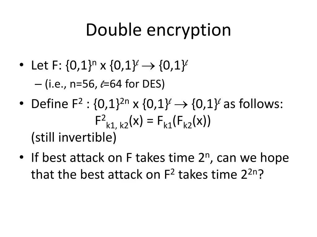 double encryption