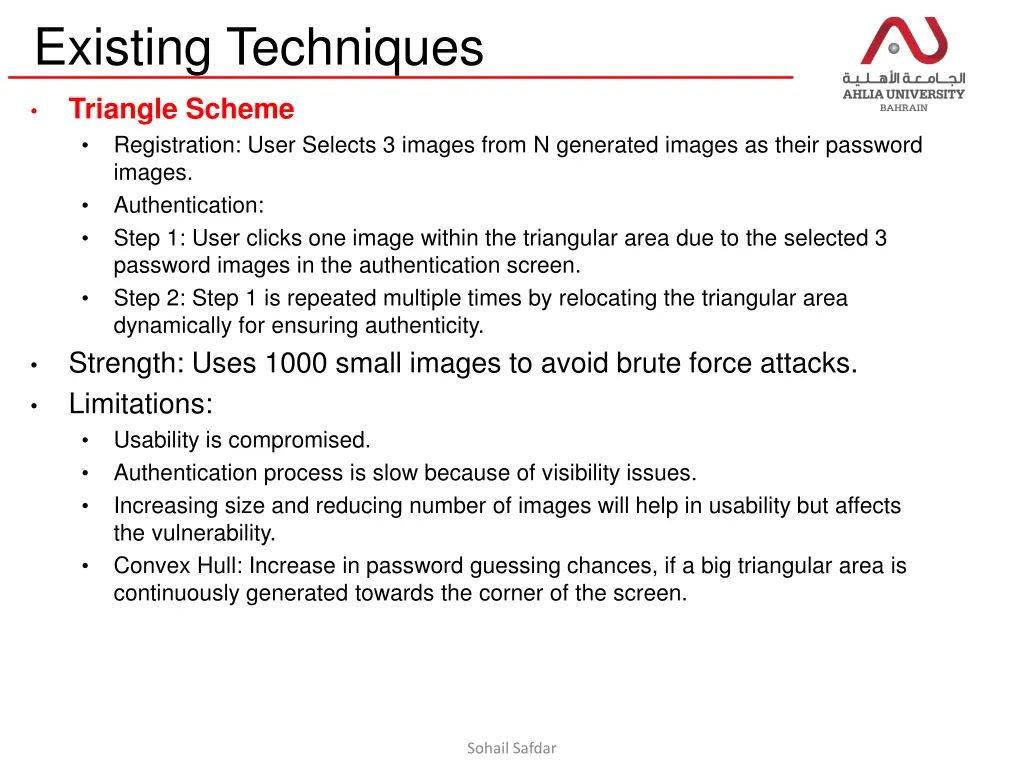 existing techniques