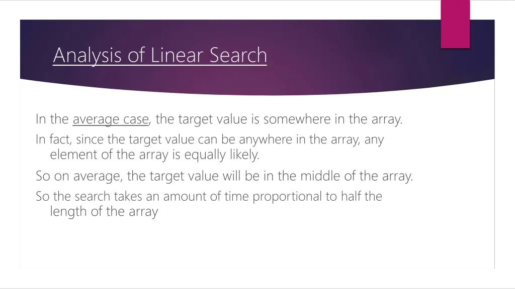 analysis of linear search 1
