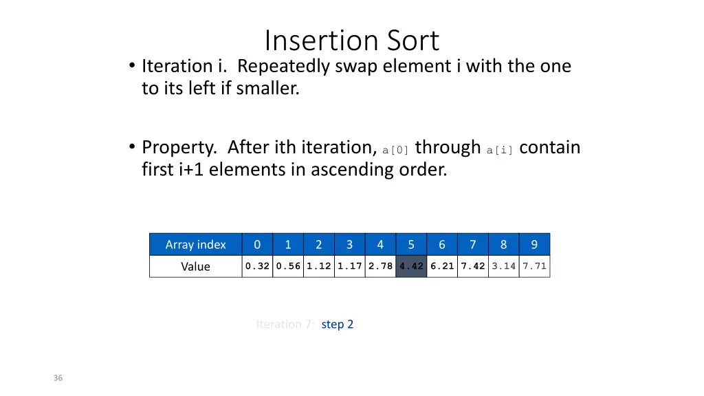 insertion sort 15
