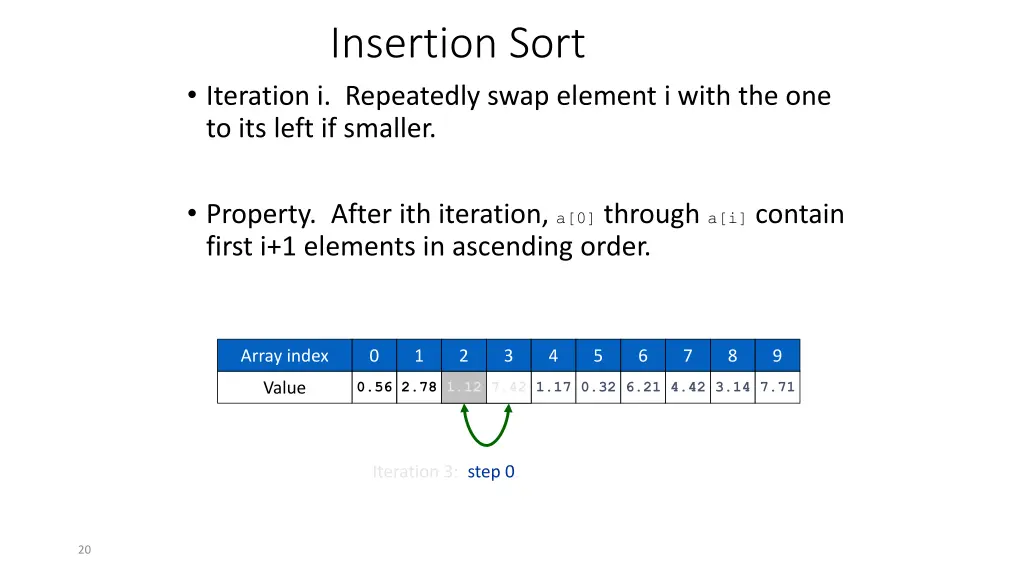 insertion sort 5
