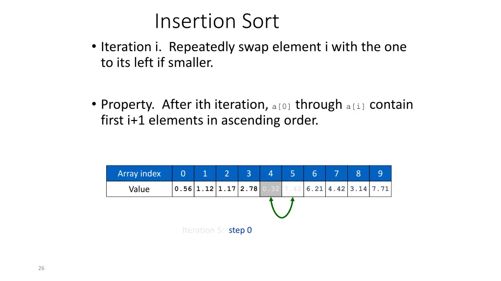 insertion sort 8