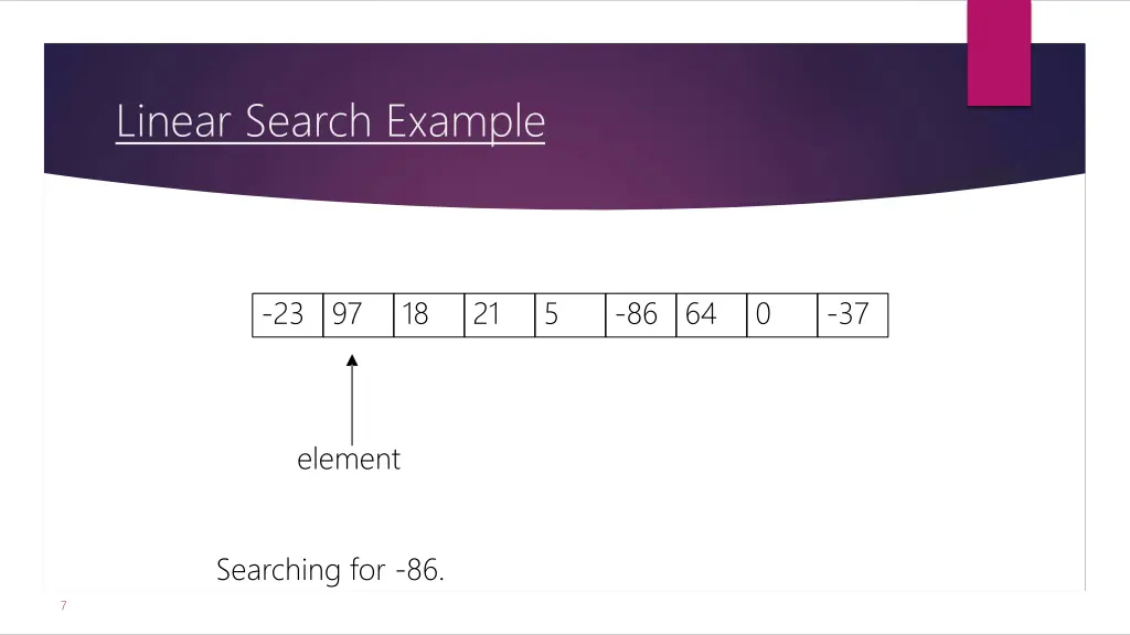 linear search example 1