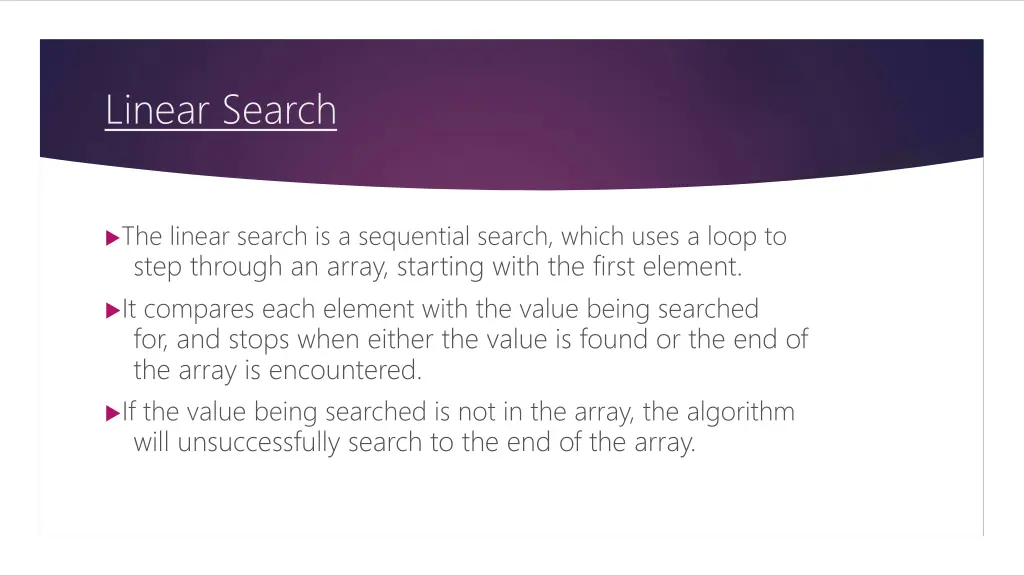 linear search