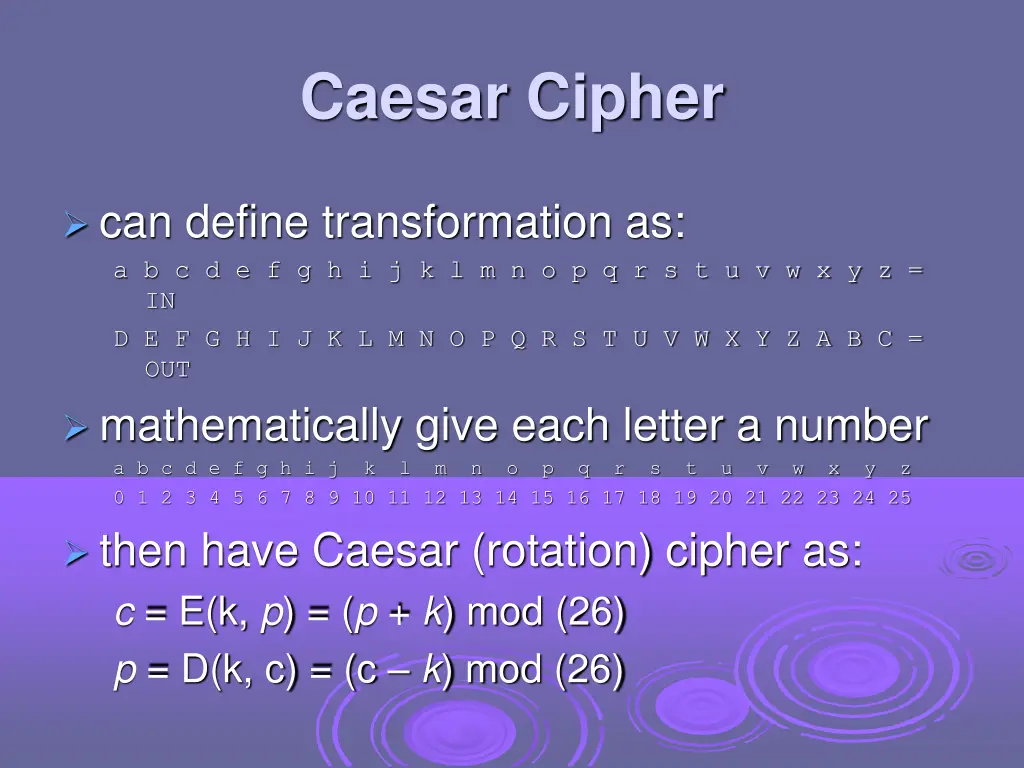 caesar cipher 1