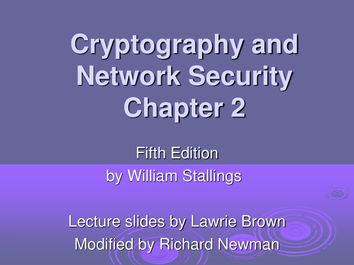 cryptography and network security chapter 2