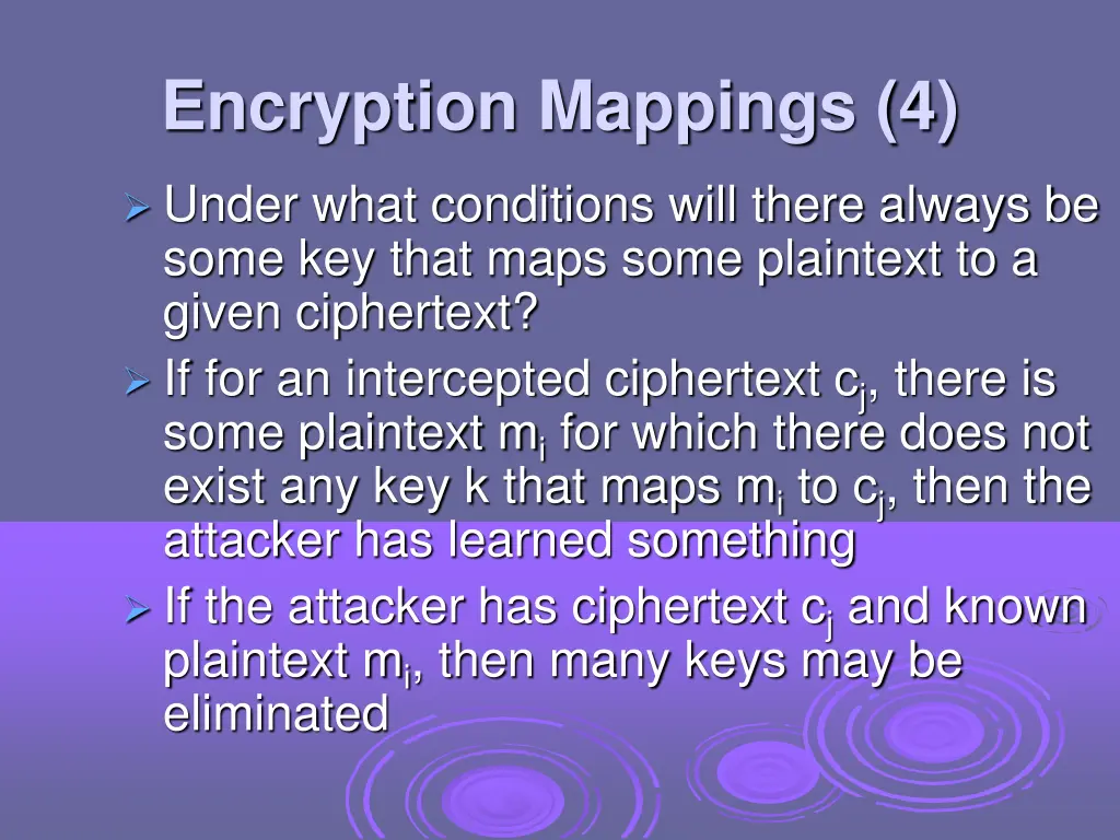 encryption mappings 4