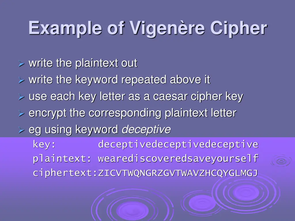 example of vigen re cipher