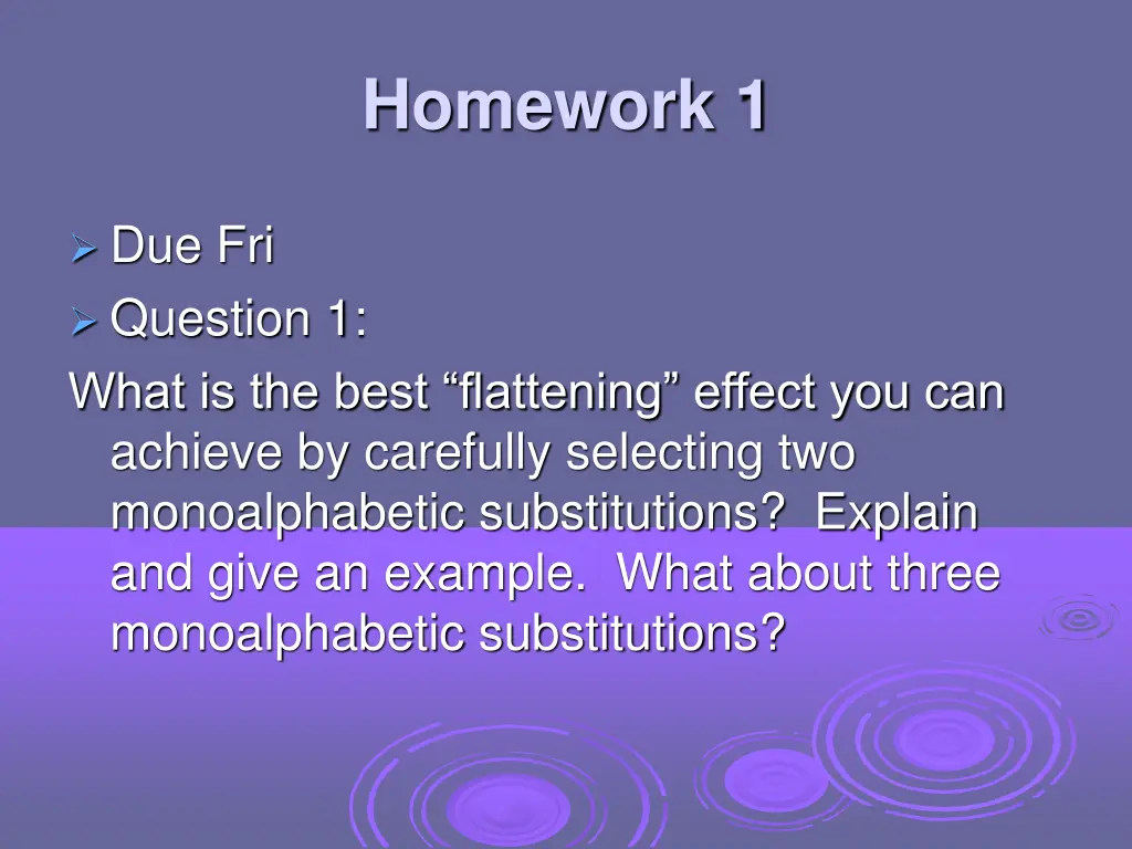homework 1