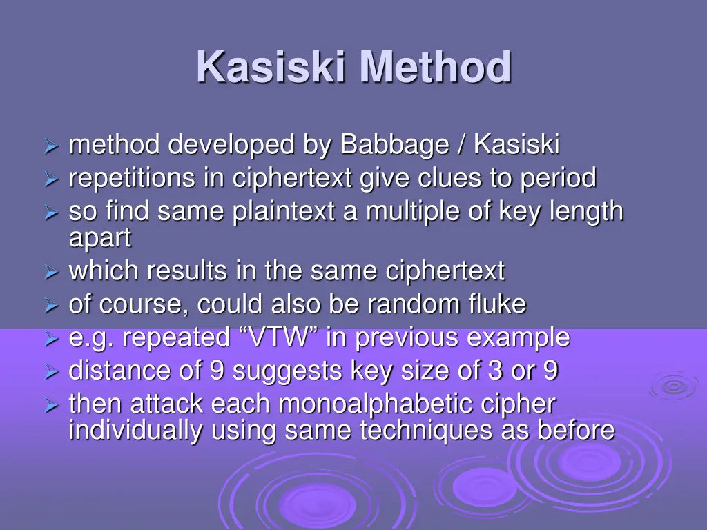 kasiski method