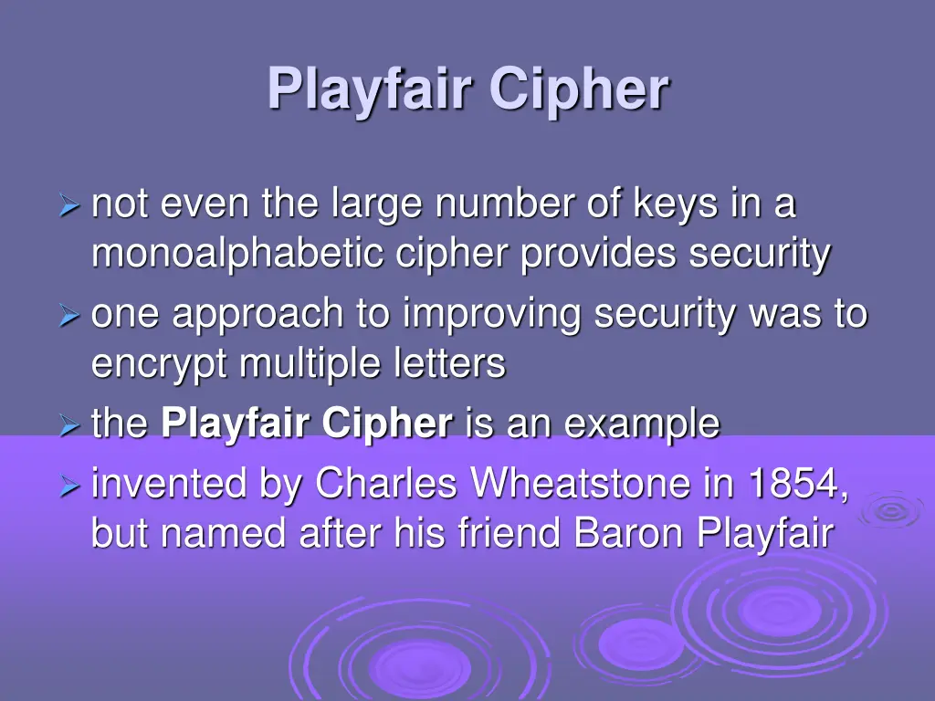 playfair cipher
