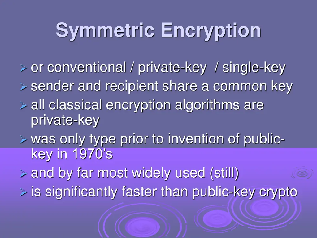symmetric encryption