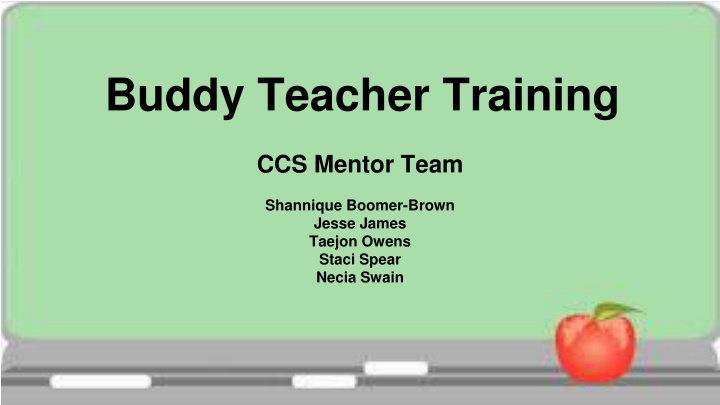 buddy teacher training