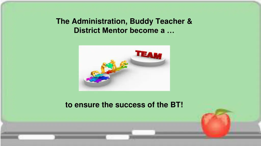 the administration buddy teacher district mentor