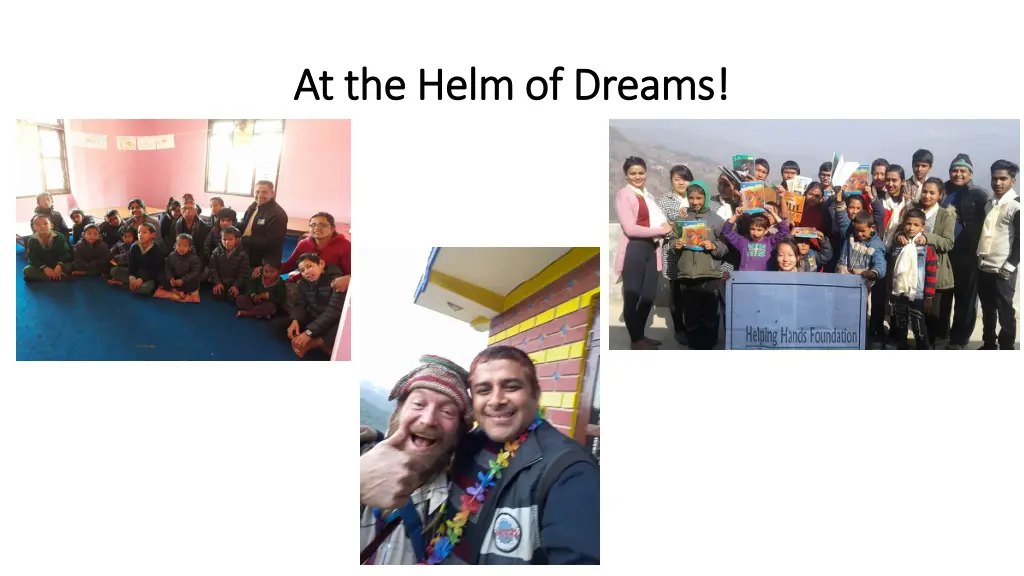 at the helm of dreams at the helm of dreams