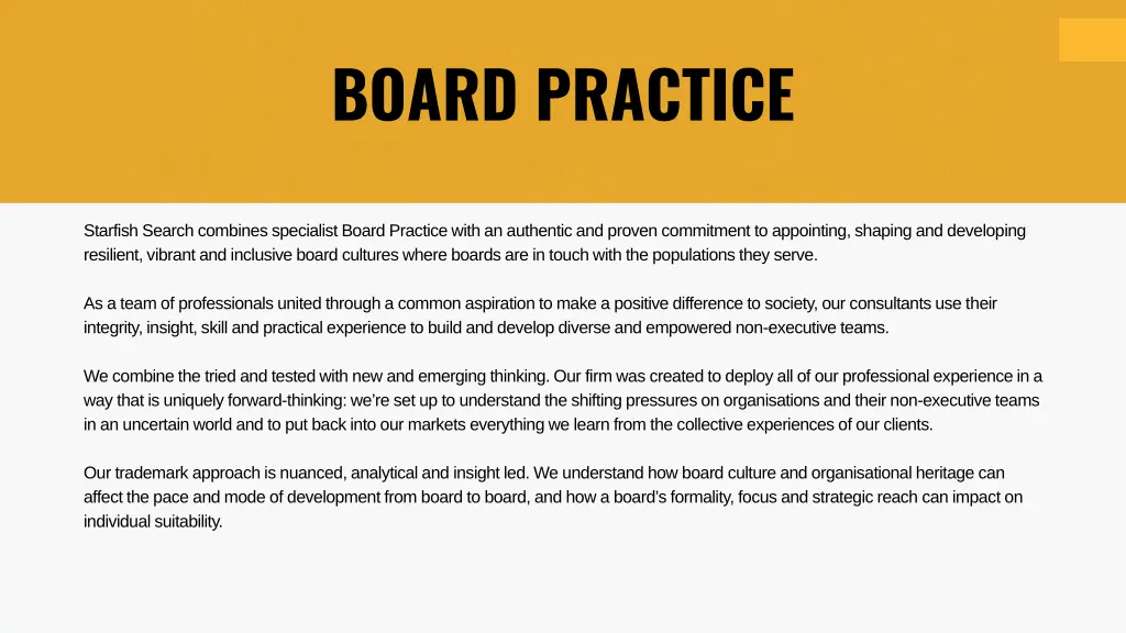board practice