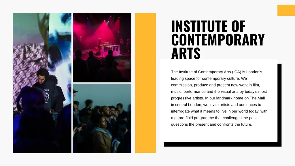 institute of contemporary arts